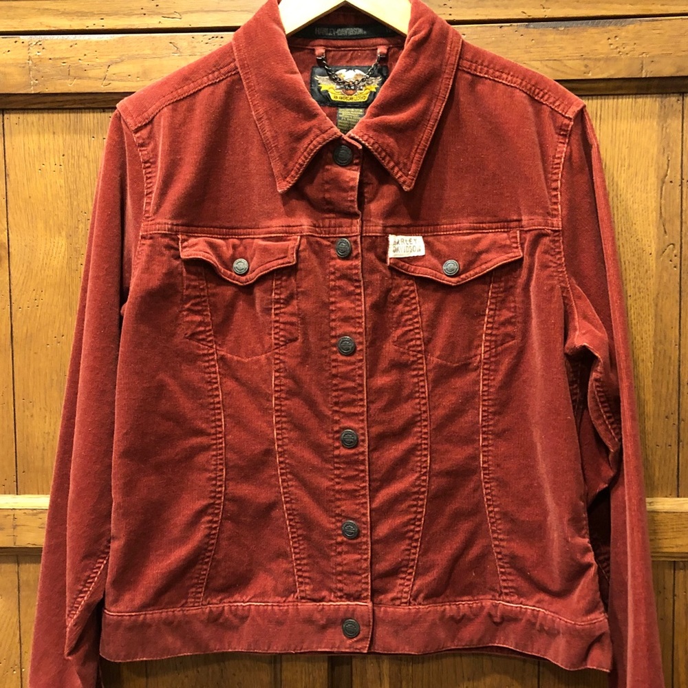 EUC Women’s Harley Davidson Corduroy Jacket